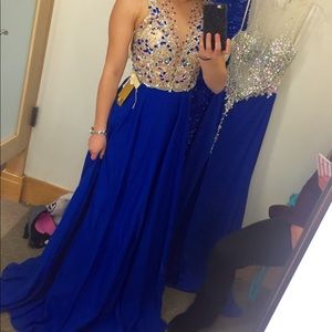Royal blue prom dress